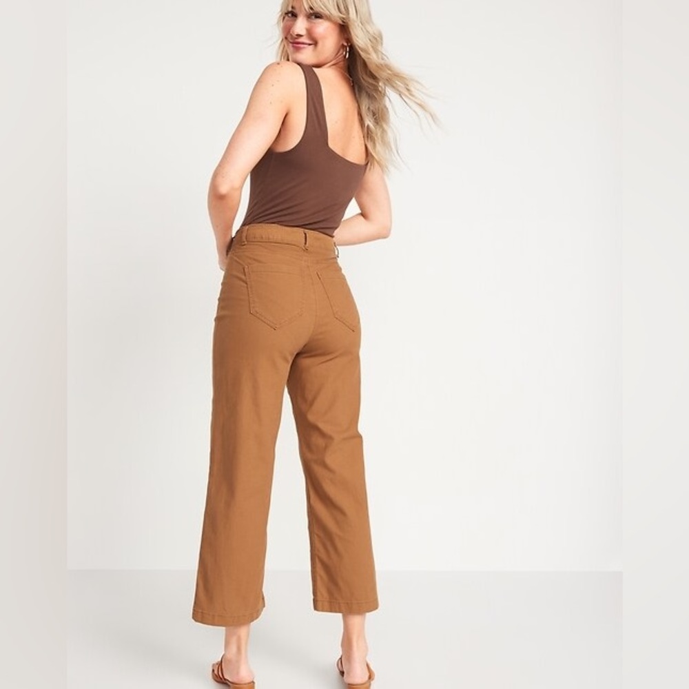 Old Navy High Rise Cropped Wide Leg Pants - Size 6